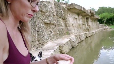 Amateur reality outdoors video with foxy pornstar Cory Chase