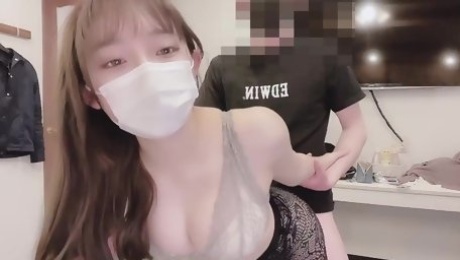 Masked Japanese girl turned 18 and now shes ready to have sex on