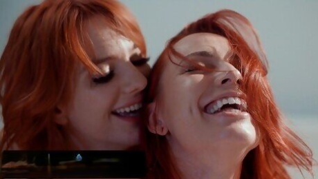 Redhead Besties Aidra Fox and Kenna James Have Passionate Sex After Aidras Hard Breakup